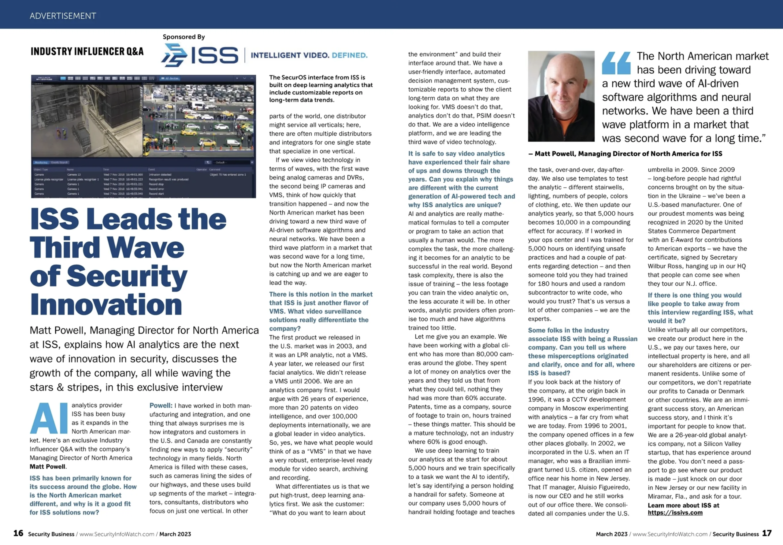 Press | ISS · Intelligent Security Systems