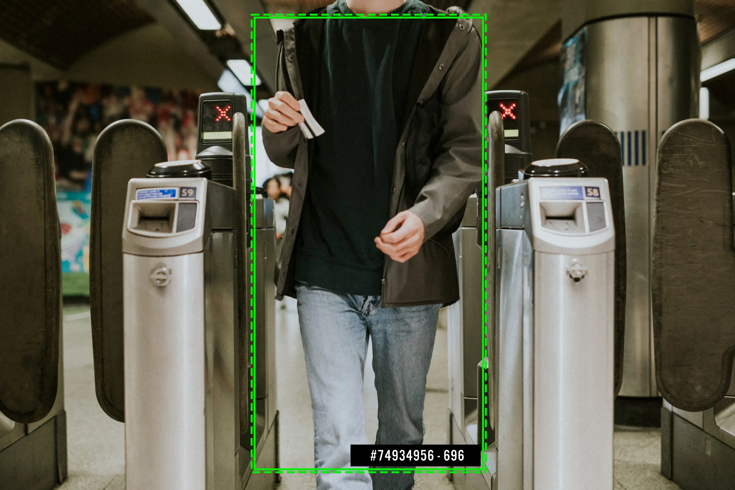 SecurOS® Fare Evasion | person walking through a turnstile 2022 12 15 23 04 39 utc scaled | ISS · Intelligent Security Systems