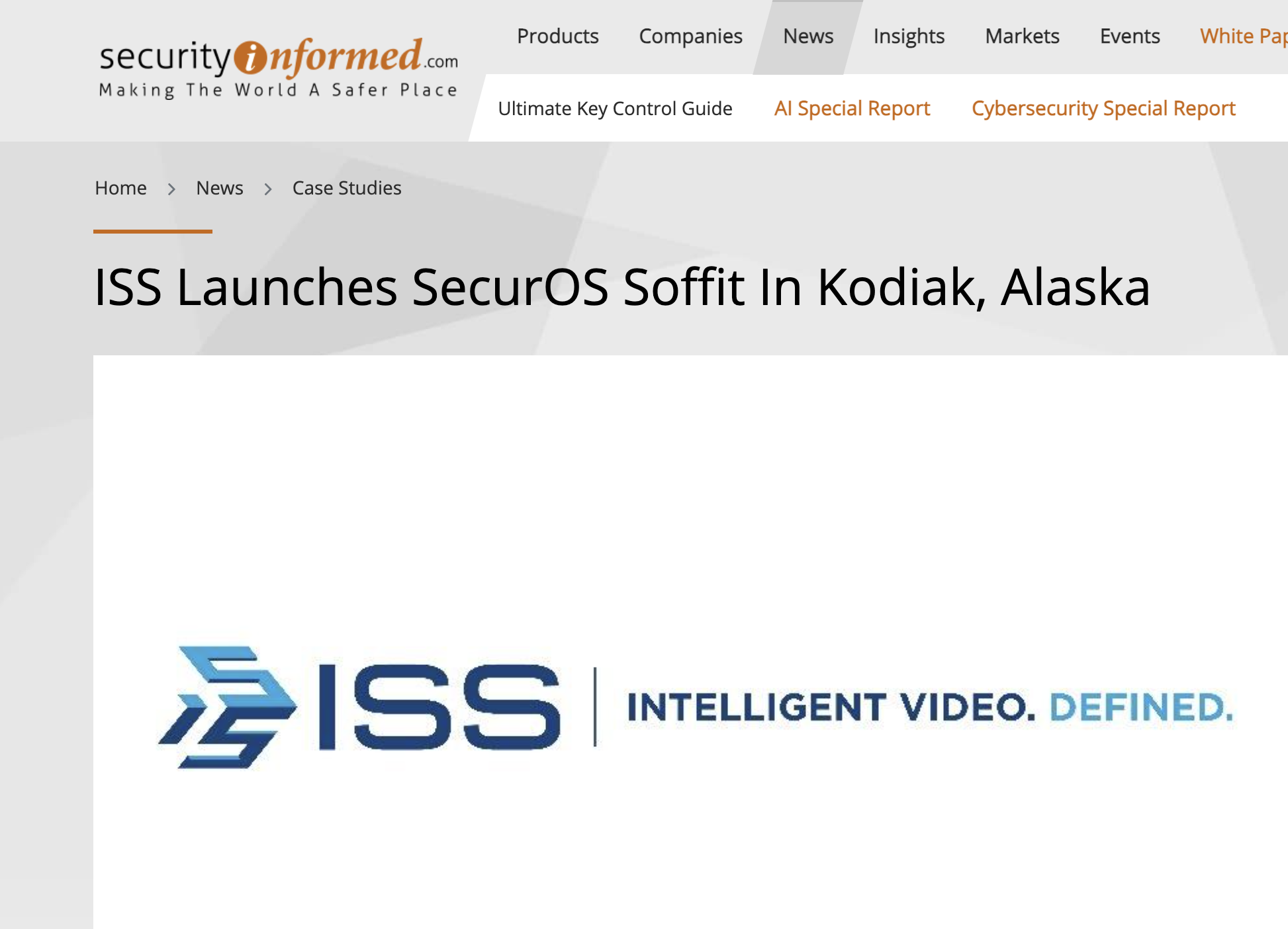 ISS SecurOS® Soffit Lights Up Safety on Kodiak, Alaska